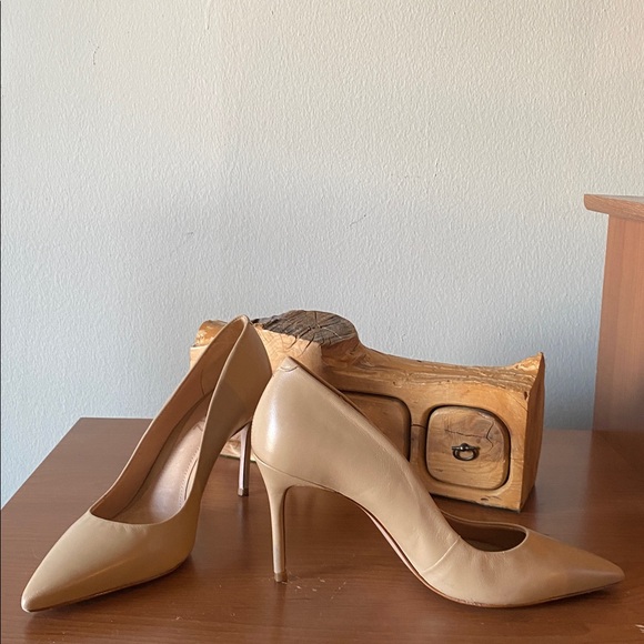 Schutz Lou High Stiletto Light Beige Pump - Picture 4 of 8